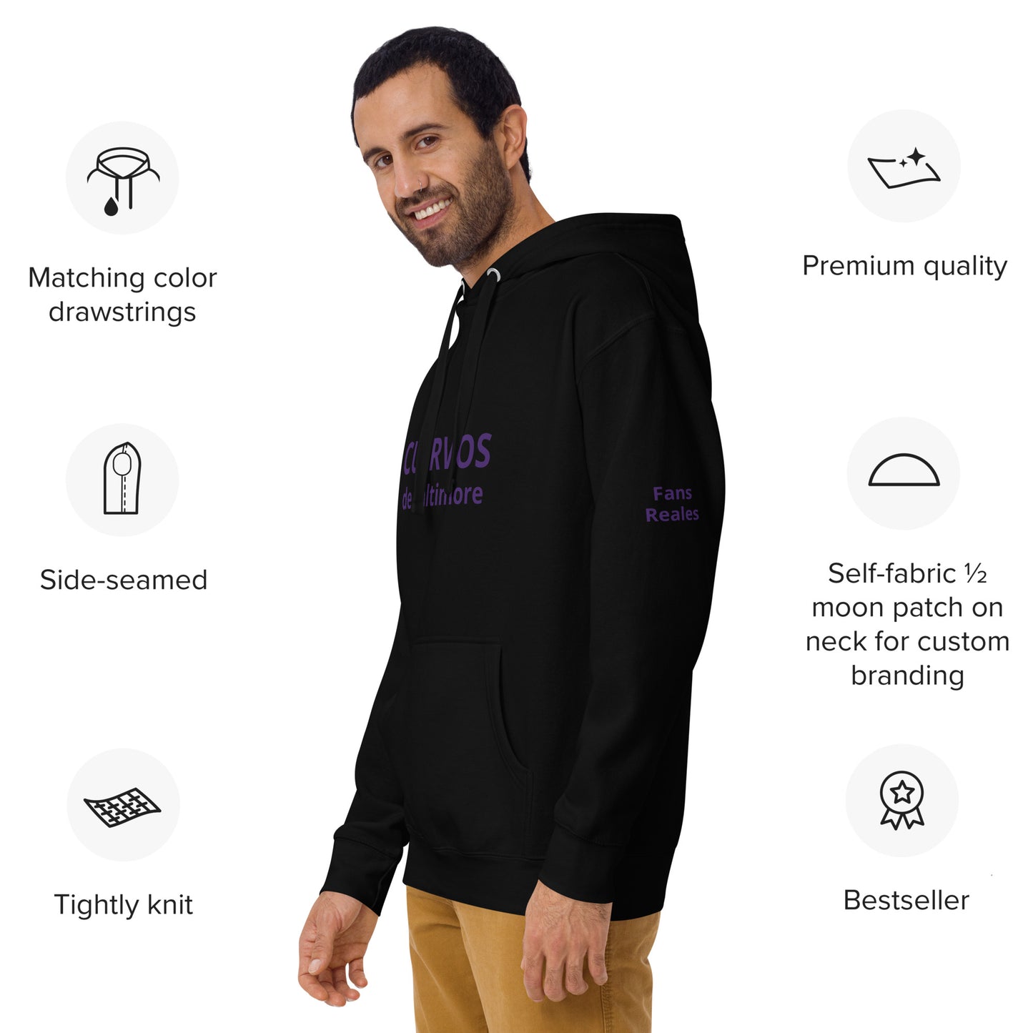 Sudadera con capucha - Cuervos